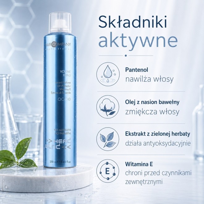 UND HAIR Volume Foam Pianka do stylizacji, nadająca objętości włosom - 250ml