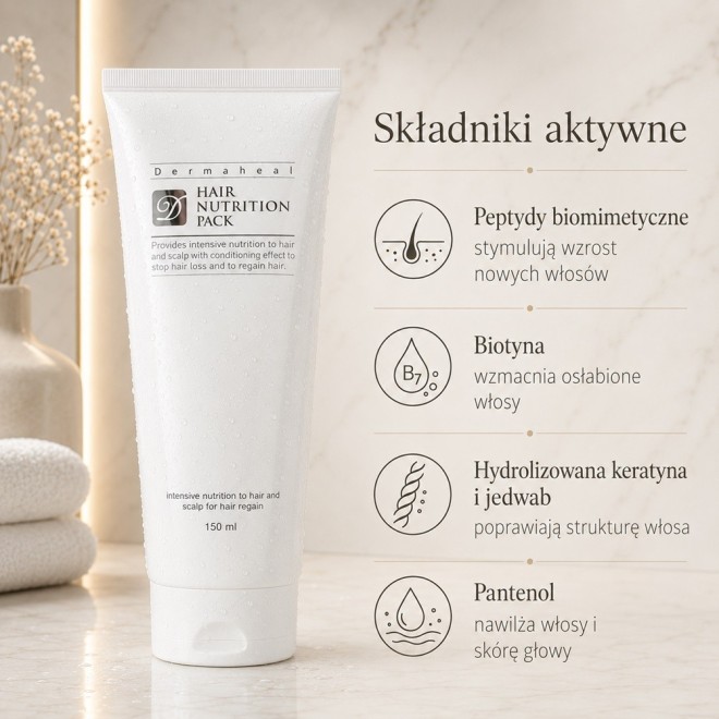 DERMAHEAL Odżywka powstrzymująca wypadanie włosów i pobudzająca do wzrostu - 150ml