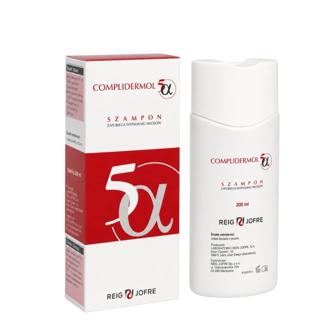 COMPLIDERMOL 5-ALFA Szampon przeciw łysieniu androgenowemu - 200ml