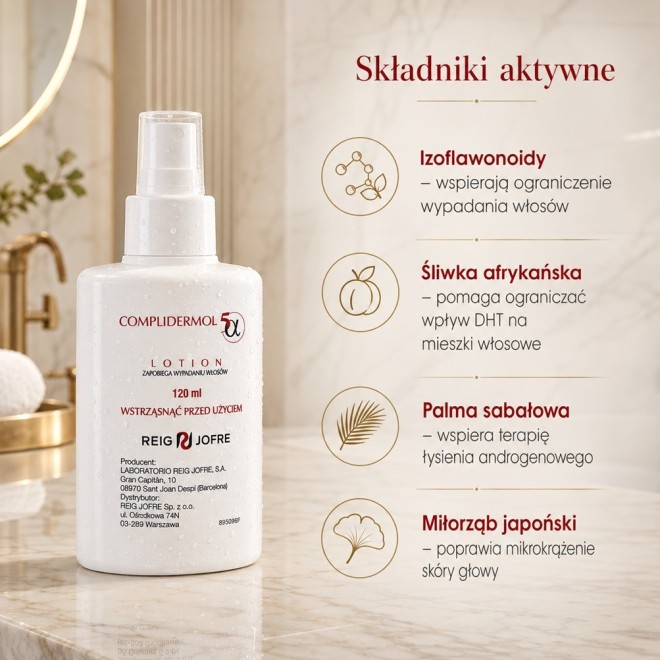 COMPLIDERMOL 5-ALFA Lotion przeciw łysieniu androgenowemu - 120ml