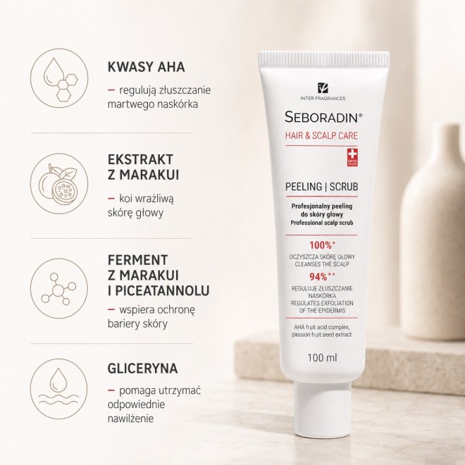 SEBORADIN Peeling do skóry głowy - 100ml