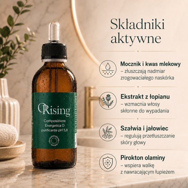 ORISING Energetica D Wzmacniający peeling do skóry głowy - 150ml