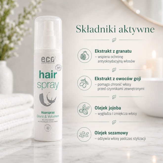 ECO COSMETICS Ekologiczny lakier do włosów - 150ml