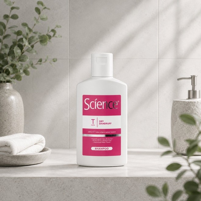 SCIENCE Szampon przeciw łupieżowi suchemu -  200ml