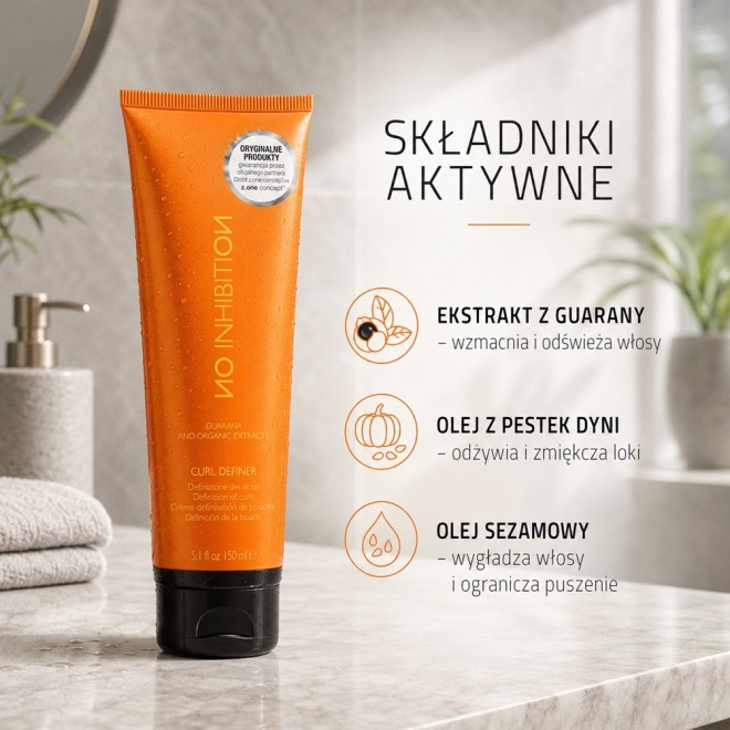 NO INHIBITION Curl Definer Krem do włosów kręconych - 140ml