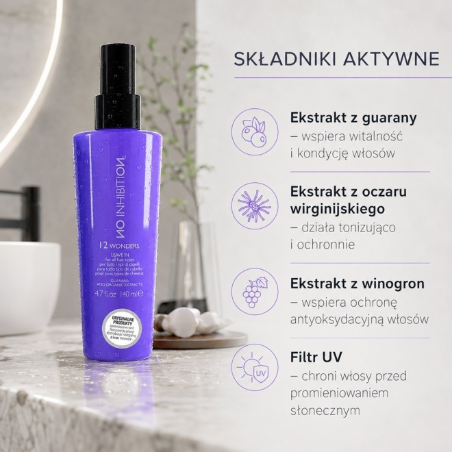 NO INHIBITION 12 Wonders Odżywka bez spłukiwania - 140ml