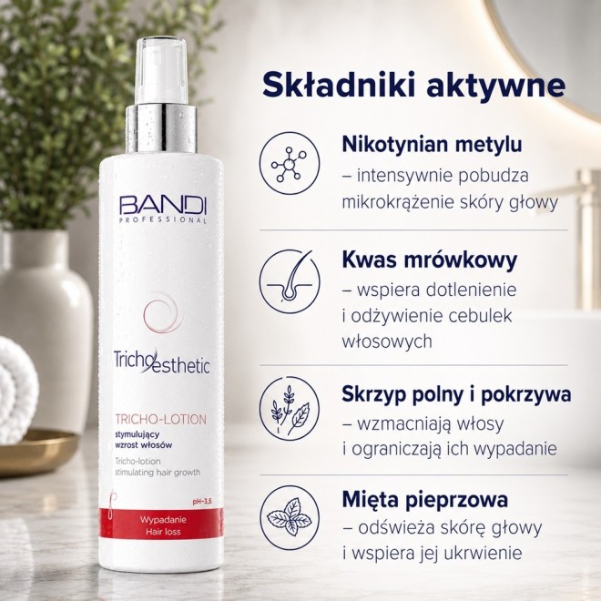 Tricho lotion stymulujący wzrost włosów Bandi | Sklep Centrum Zdrowego Włosa