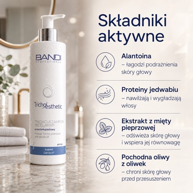 Micelarny szampon przeciwłupieżowy Bandi ❤️