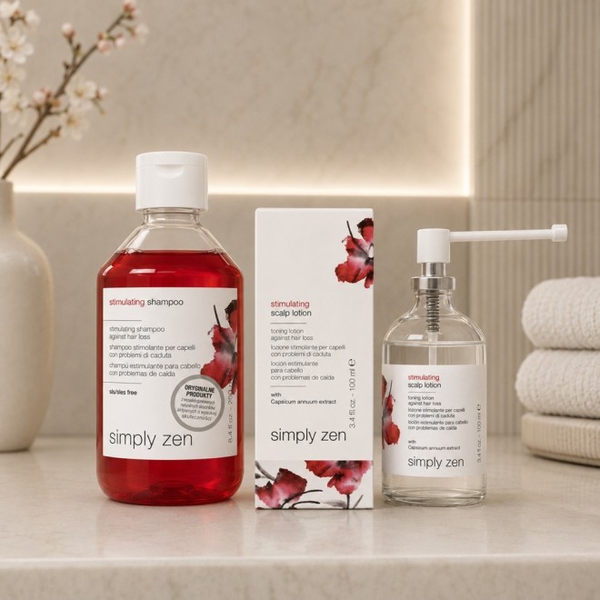 SIMPLY ZEN Stimulating Szampon + Wcierka na porost włosów
