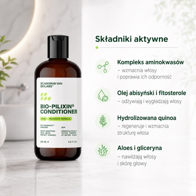 SCANDINAVIAN BIOLABS Odżywka regenerująca do włosów dla mężczyzn - 250ml