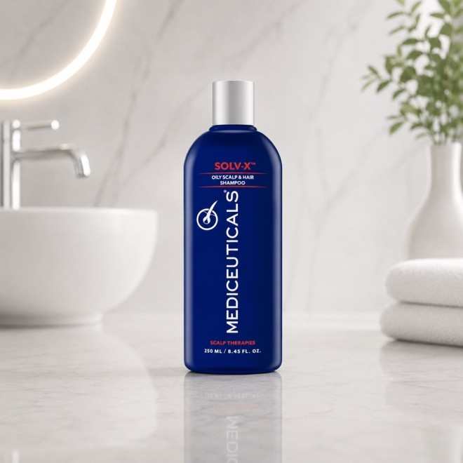 MEDICEUTICALS Solv-X Szampon do tłustej skóry głowy - 250 ml