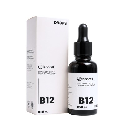 LABORELL B12 Forte Drops Naturalna witamina B12 w kroplach - 30ml